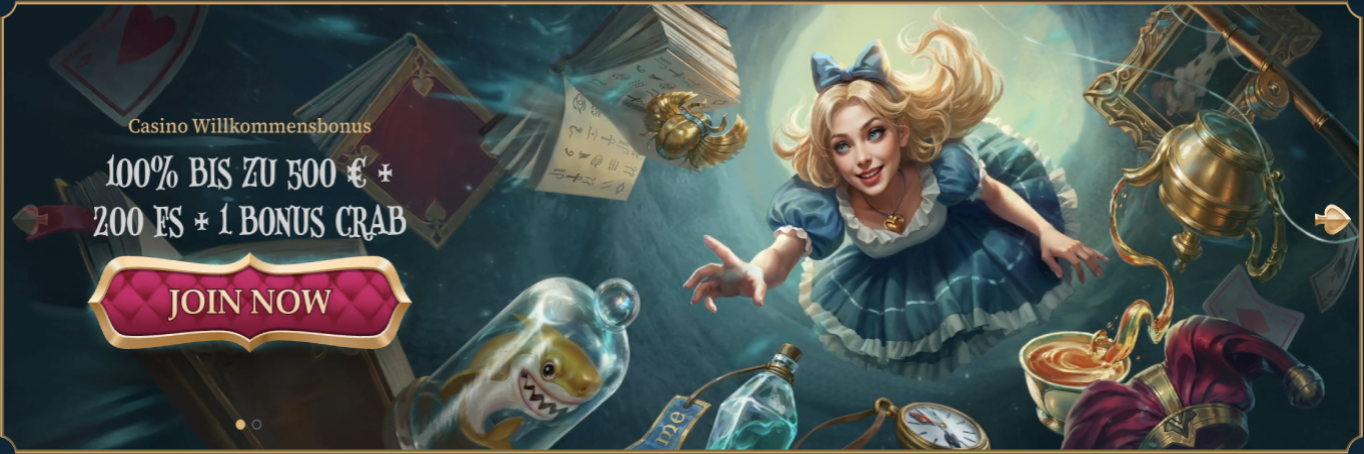 Startseite von Alice Bet casino