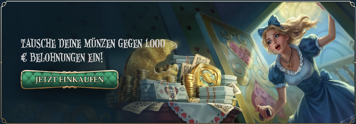 Promo-Bereich mit Aktionen im Alice Bet casino